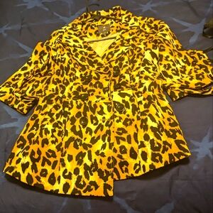 Leopard business suit jacket